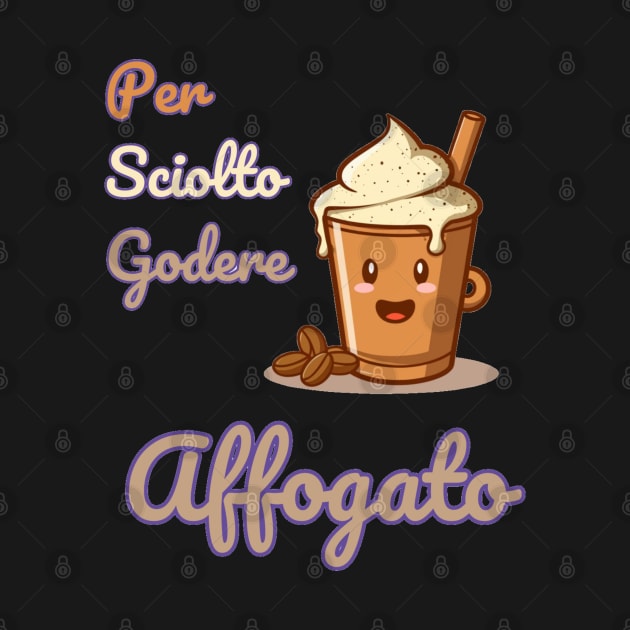 "Pour Melt Enjoy Affogato: Coffee Lover's Delight"- Coffee Food Icecream by stickercuffs