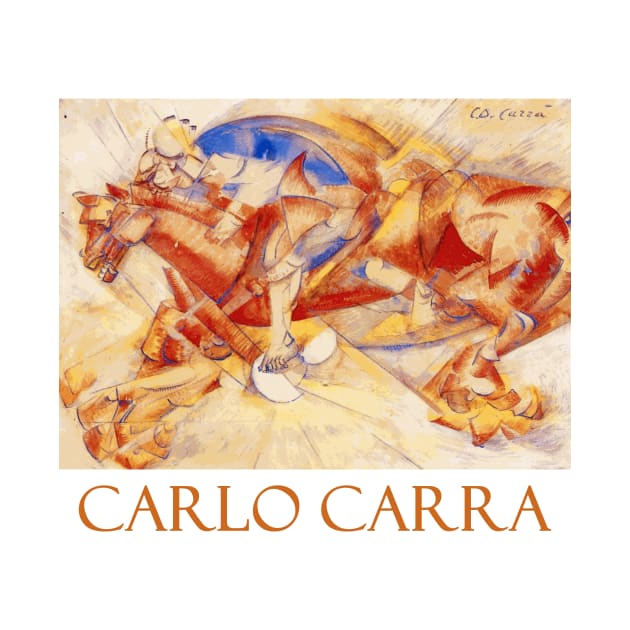The Red Horseman by Carlo Carra by Naves