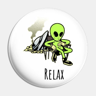 Relaxing alien Pin