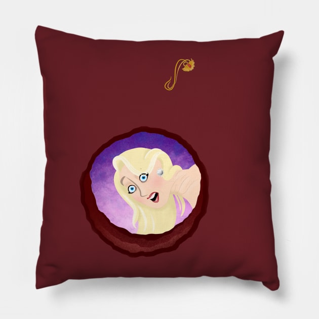 I Can See Right Through You Pillow by Drawn By Bryan