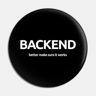 Simplicity: Backend Pin