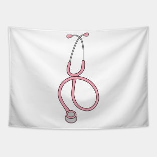 Pink stethoscope Tapestry