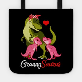 Grannysaurus T-Shirt T-rex Granny Saurus Dinosaur Tote