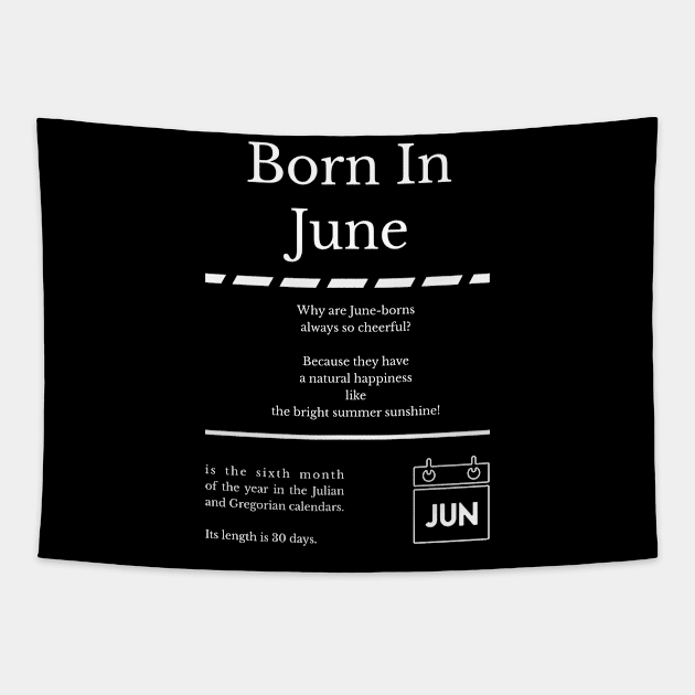 Born in June Tapestry by miverlab