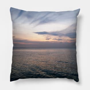 Sunset at sea Pillow