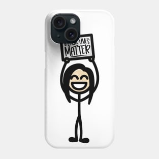 Stick Girl 2 - Black Lives Matter Phone Case