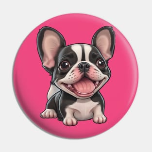 Boston Terrier puppy Pin