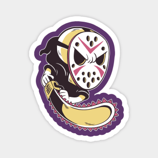 Grim Reaper Hockey Mask Magnet