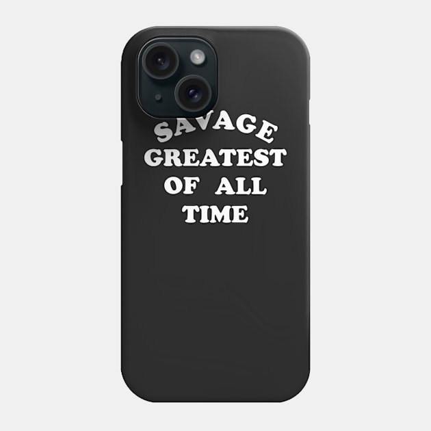 SAVAGE GOAT Phone Case by YourLuckyTee