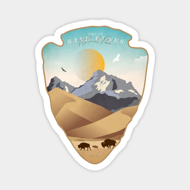 Great Sand Dunes National Park Magnet by Wintrly