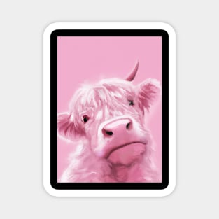 Pink Cow Magnet