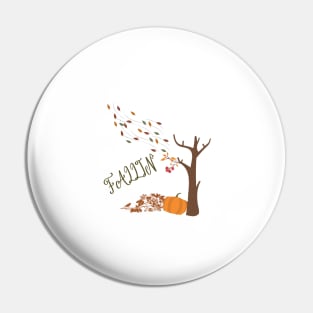 Falling leaves Pin