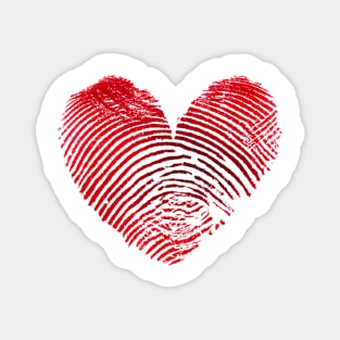 Fingerprint Heart Magnet