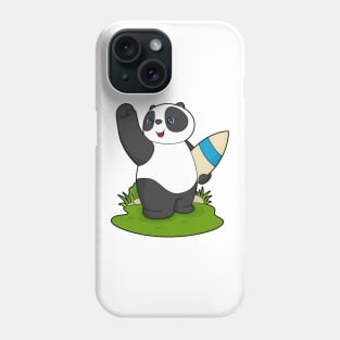Panda Surfer Surfboard Phone Case