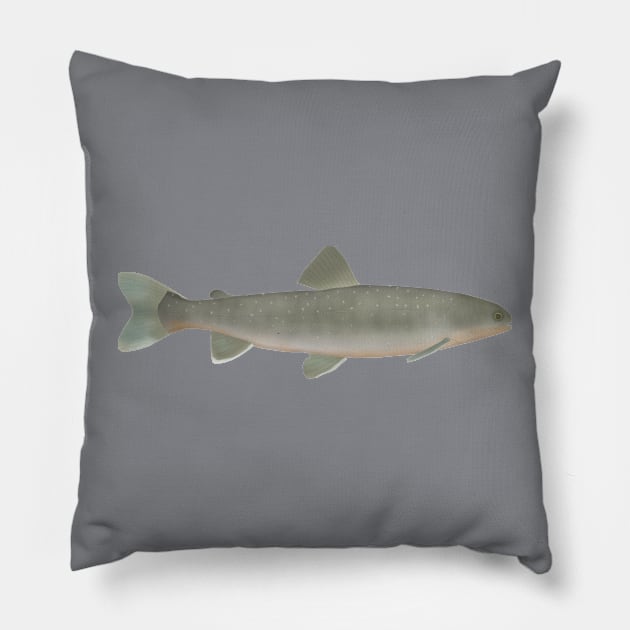 Ammersee Char Pillow by FishFolkArt