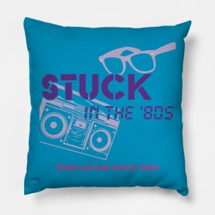 Stuck in the 80s Boom Box Pillow