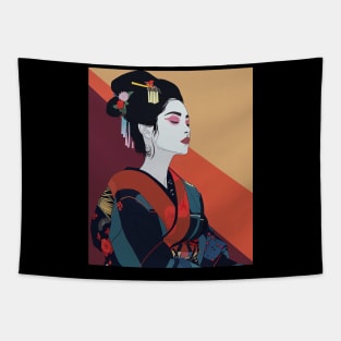 Japanese Geisha Serenity Tapestry
