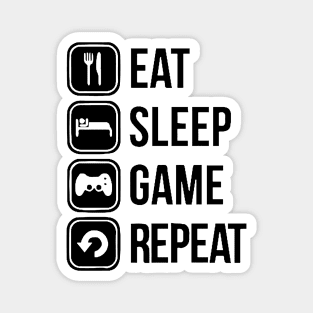 Eat Sleep Game Repeat Magnet