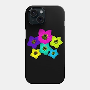 colorful flowers, flower bouquet, blooms Phone Case