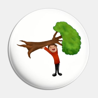 Save A Tree - Boy Edition Pin