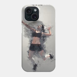 Volleyball digital art Phone Case