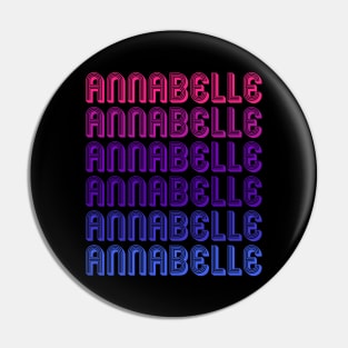 Annabelle - Retro Minimal Line Pattern Pin