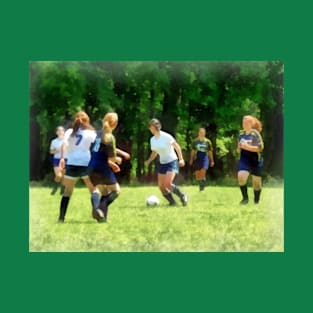 Soccer - Girls Playing Soccer T-Shirt