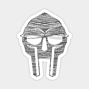 mf doom mask sewing art Magnet