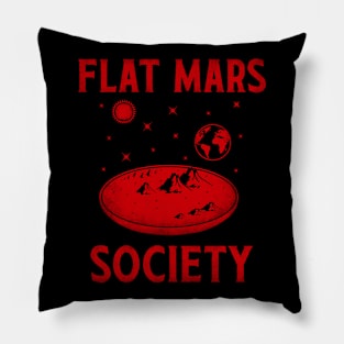 Flat Mars Society Pillow