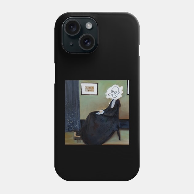 Whistler's Mother (Beaned) Phone Case by LordNeckbeard