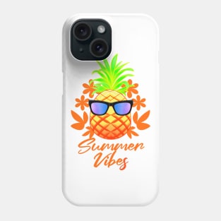 Summer Vibes Cool Tropical Pineapple Phone Case