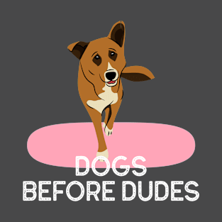 Dogs before dudes T-Shirt