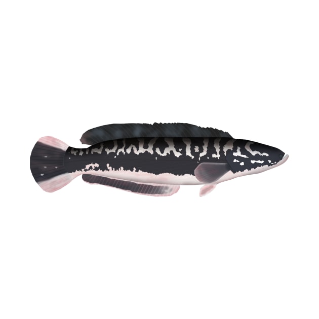 Giant Snakehead by FishFolkArt