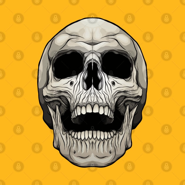 Skull by forcefedartanddesign