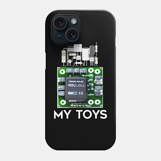 my toys funny electronics engineering Phone Case by itacc