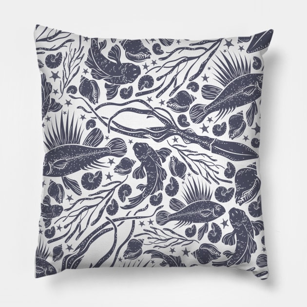 Various Sea Creature Pillow by AnnelieseHar