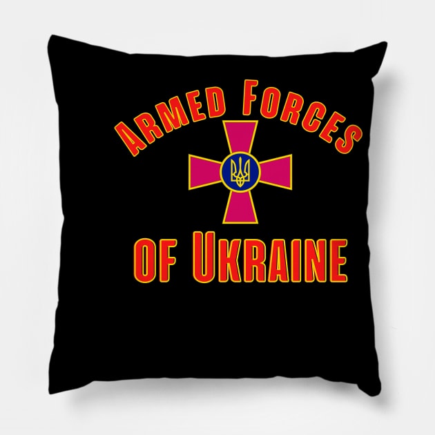 Armed Forces of Ukraine Trident Black Red Classic Pillow by FrogandFog