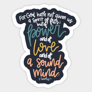 Faith over Fear - Bible Verses 1 - Christian - Faith Based - Inspirational  - Spiritual, Religious Sticker by Studio Grafiikka - Pixels