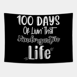 100 Days of Livin That Kindergarten Life Teacher School Tapestry