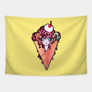 Ice Cream Girl Tapestry