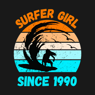 Surfer girl since 1990 T-Shirt