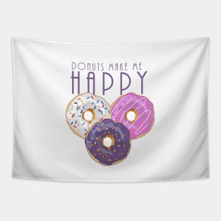 Donuts Make Me Happy Tapestry
