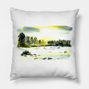 Snowscape, Derbyshire Pillow