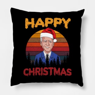 Vintage Joe Biden Halloween Happy Christmas Santa Hat Pillow