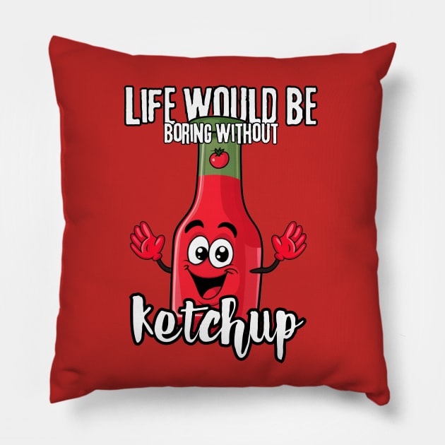 Ketchup Tomato Character Pillow by Estrella Design