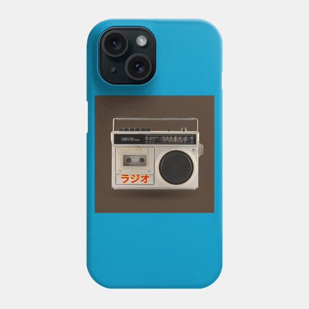 Retro radio cassette recorder Phone Case by G4M3RS