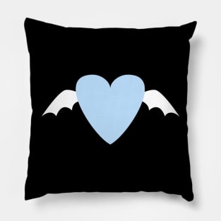 Batwing Heart, Love Bat Heart Pillow