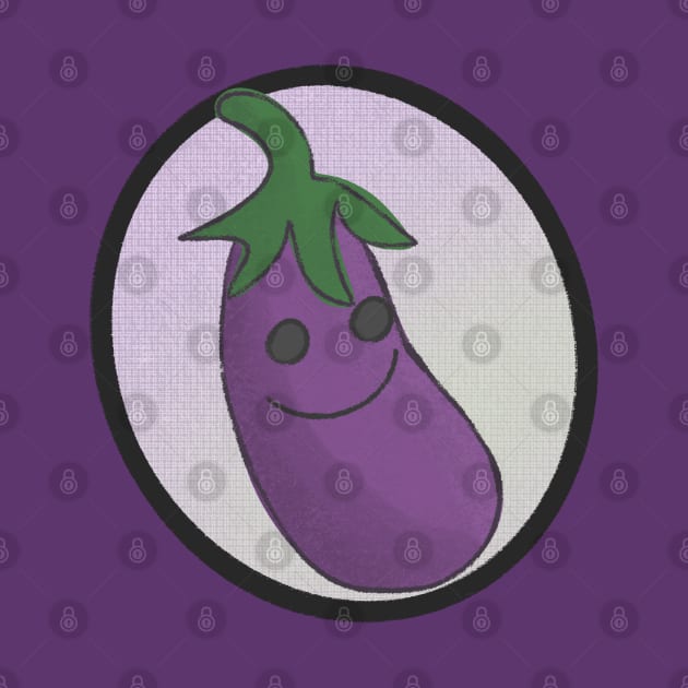 Retro Eggplant by BKArtwork