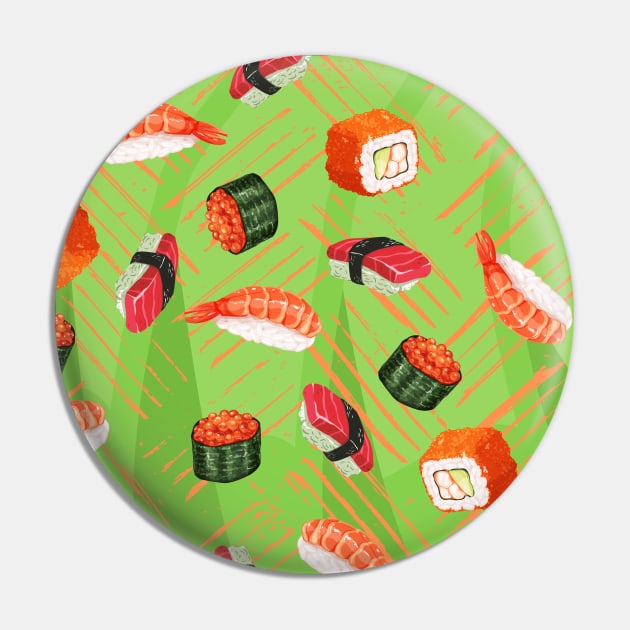 Sushi Pin by LylaLace Studio