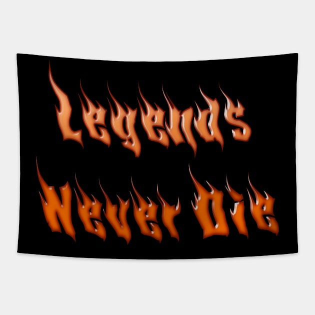 Legends Never Die Fire Tapestry by Aventi